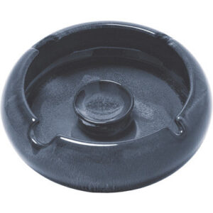 Fujima Reactive Finish Ceramic Ashtray - Blue 6.5in
