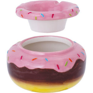 Fujima Moroccan Ceramic Ashtray - Pink Donut 5in