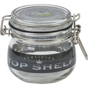 Fujima Glass Jars Black Top Shelf 500ml