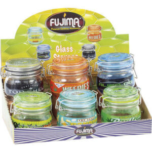 Fujima 150Ml Asst. Glass Stash Storage Jars 6Count