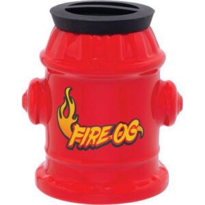 Fujima Large Fire Hydrant Ceramic Stash Jar 5.3In