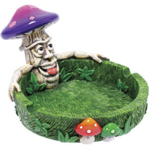 Fujima Stoned Mushroom Polystone Ashtray 3.5in