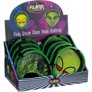 Fujima Smoking Alien Polystone Ashtrays 4ct.