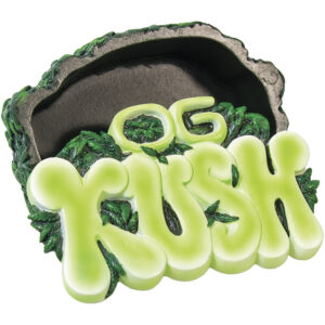 Fujima Green Leaf Design Stash Box 5.3"