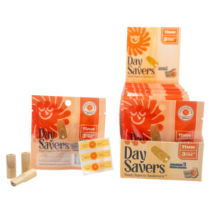 DaySavers Natural Wood Filter Tips 11mm [3 Tips per Pack, 20 Packs per Box]