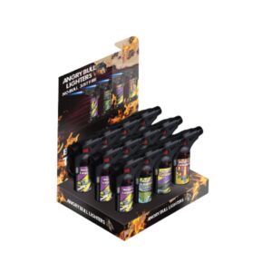 Angy Bull Lighters - Bombs Way Torch Display Box (12 pack)