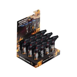 Angry Bull Lighters - Hoist the Colors Torch Display Box (12 pack)