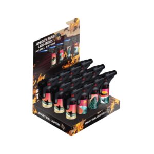 Angry Bull Lighters - Ride the Wave Torch Display Box (12 pack)
