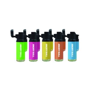 Angry Bull Lighters - Mini Top Hat Neon Torches (40 count)
