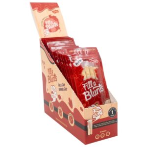 Fill-a Blunts 109mm/9mm Pre-Rolled Blunt Tubes - Wood Filter Tips [15 Packs per Case, 4 Tubes per Pack]