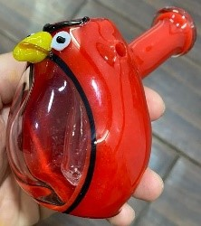 Regal Glass - 6” Angry Bird Bubbler (120gms)