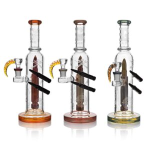 EG Glass - EG-37 Double Bullet Bong 11.5"
