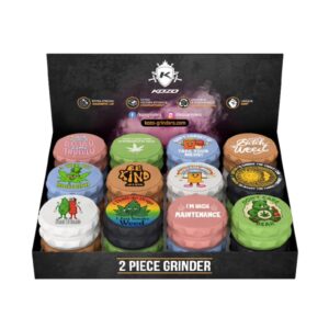 Kozo - Funny Hemp Grinders 2.5" - Display of 24