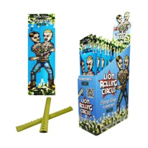 Lion Rolling Circus - Hemp Wraps KKSH Terps Infused | 25 pouches per box