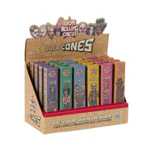 Lion Rolling Circus - 1 1/4 Unbleached Cones | 24ct x 6 cones ea.