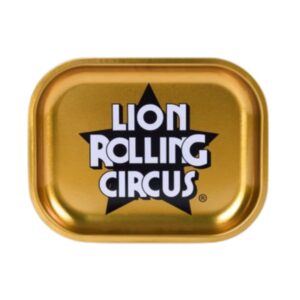 Lion Rolling Circus - Small GOLD Tin Trays | 7x5.5" LRC Star Design