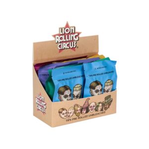 Lion Rolling Circus - Pre Rolled Filters 6mm | 12 packs per box - 55 filters per pack