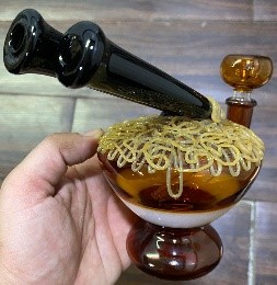 Regal Glass - 6” Brown Noodle Bowl Rig