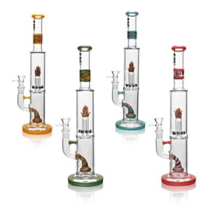 EG Glass - EH014 Flame Perc Water Pipe 15"